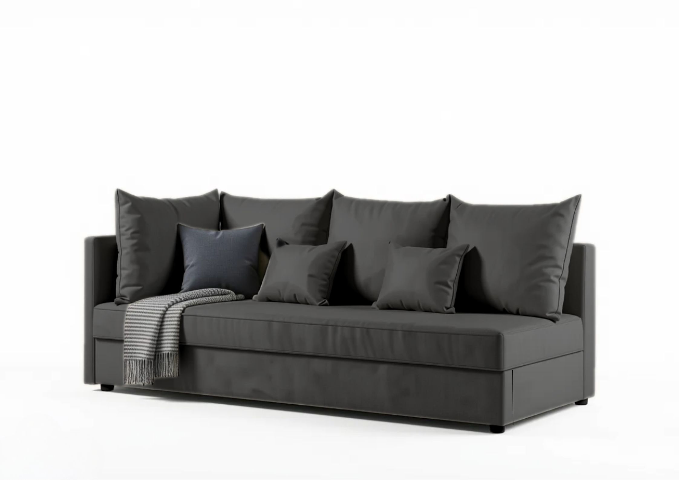 Czarna sofa do salonu Mobo